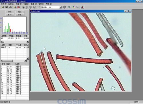 纤维细度分析软件CU-1