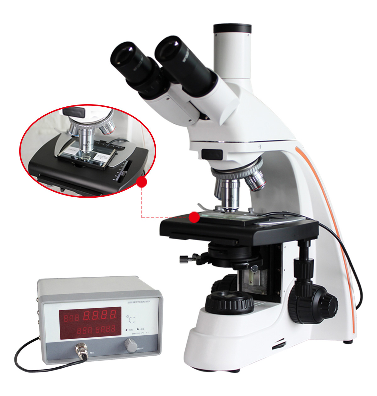 HS80透明恒温热台生物加热台
