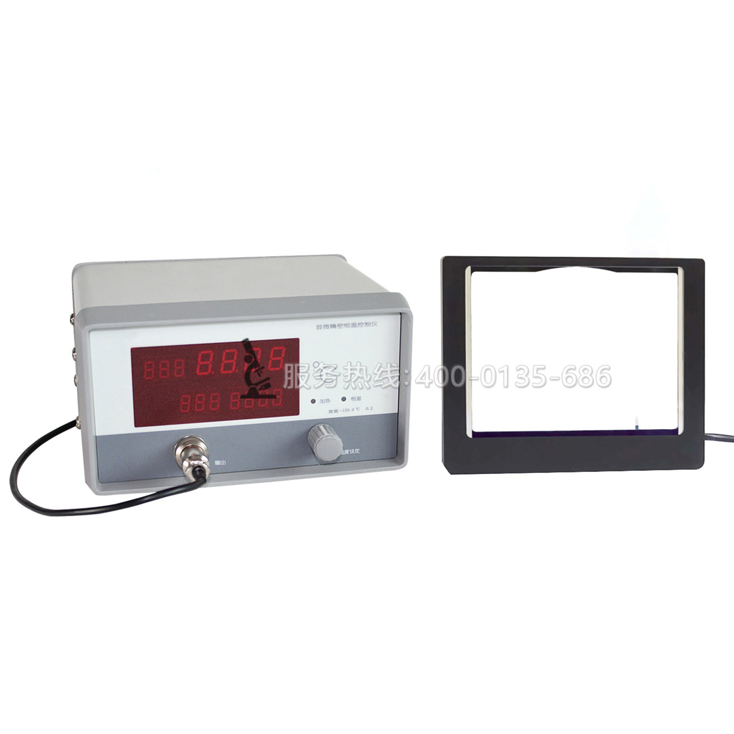 HS128透明恒温热台生物显微镜加热大尺寸恒温台