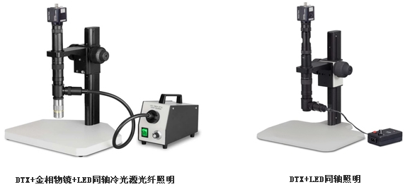 DTX+金相物镜+LED同轴冷光源光纤照明